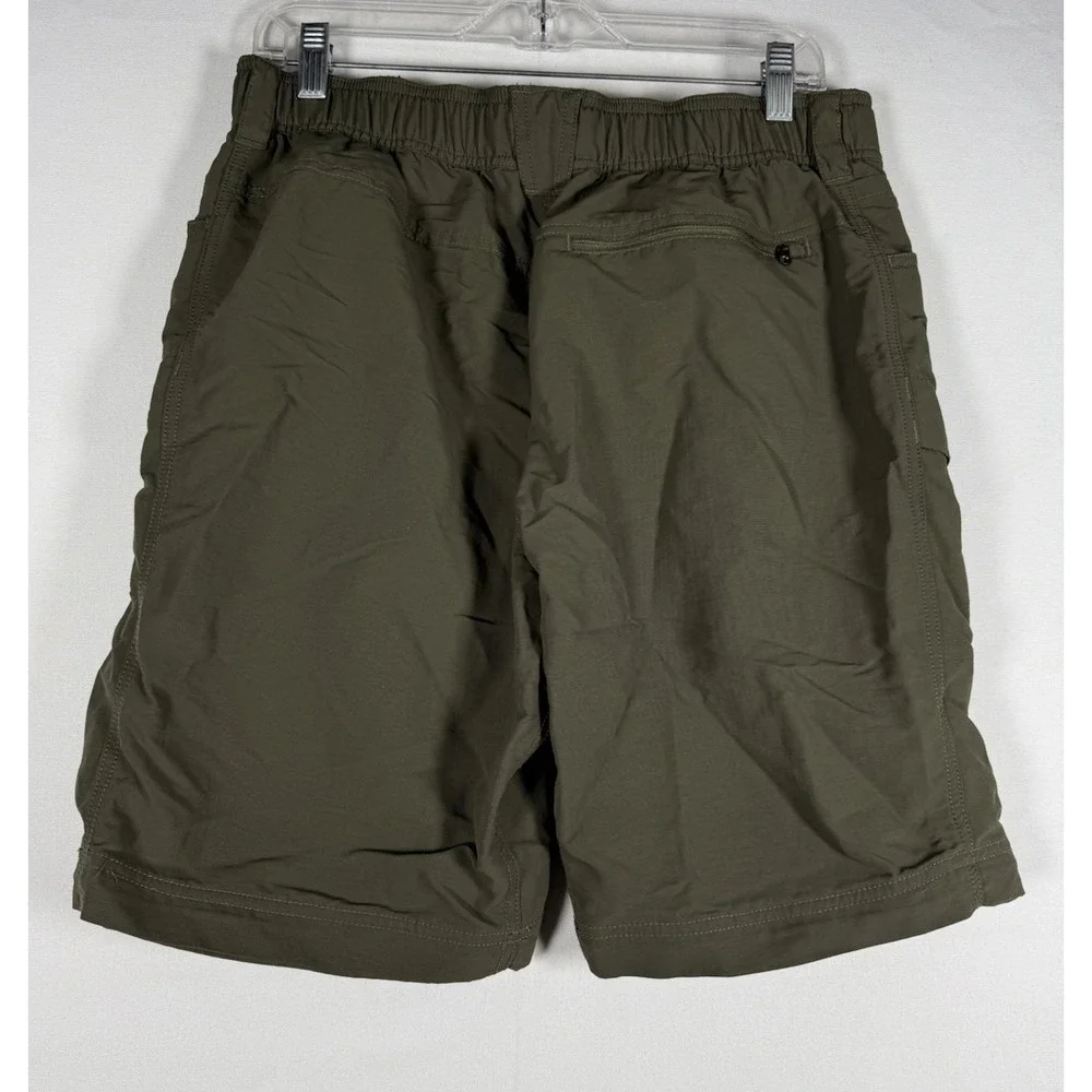 The North Face Paramount Trail Hiking Shorts Men Medium Brown Green Nylon *Read